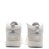 Jordan 1 Mid SE Craft (PS) - White/Light Orewood Brown/Tech Grey