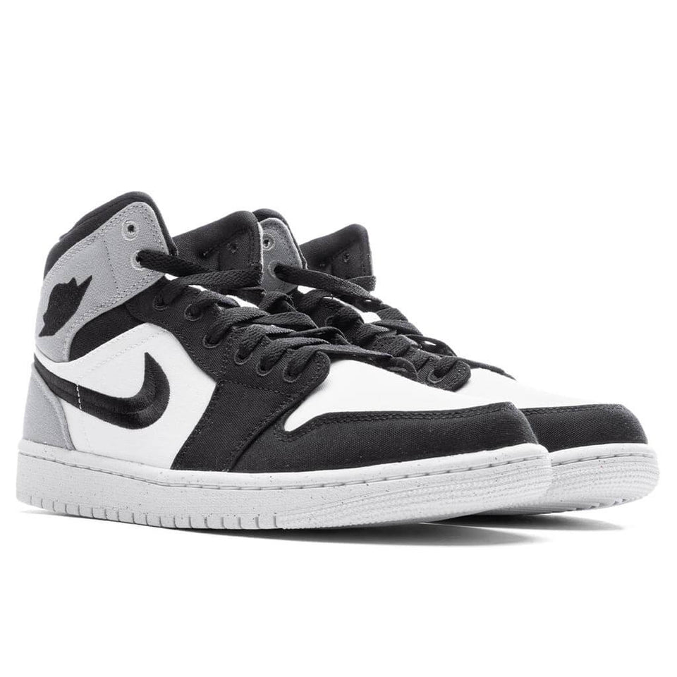 Women's Air Jordan 1 Mid SE - Sail/Black/Light Steel Grey