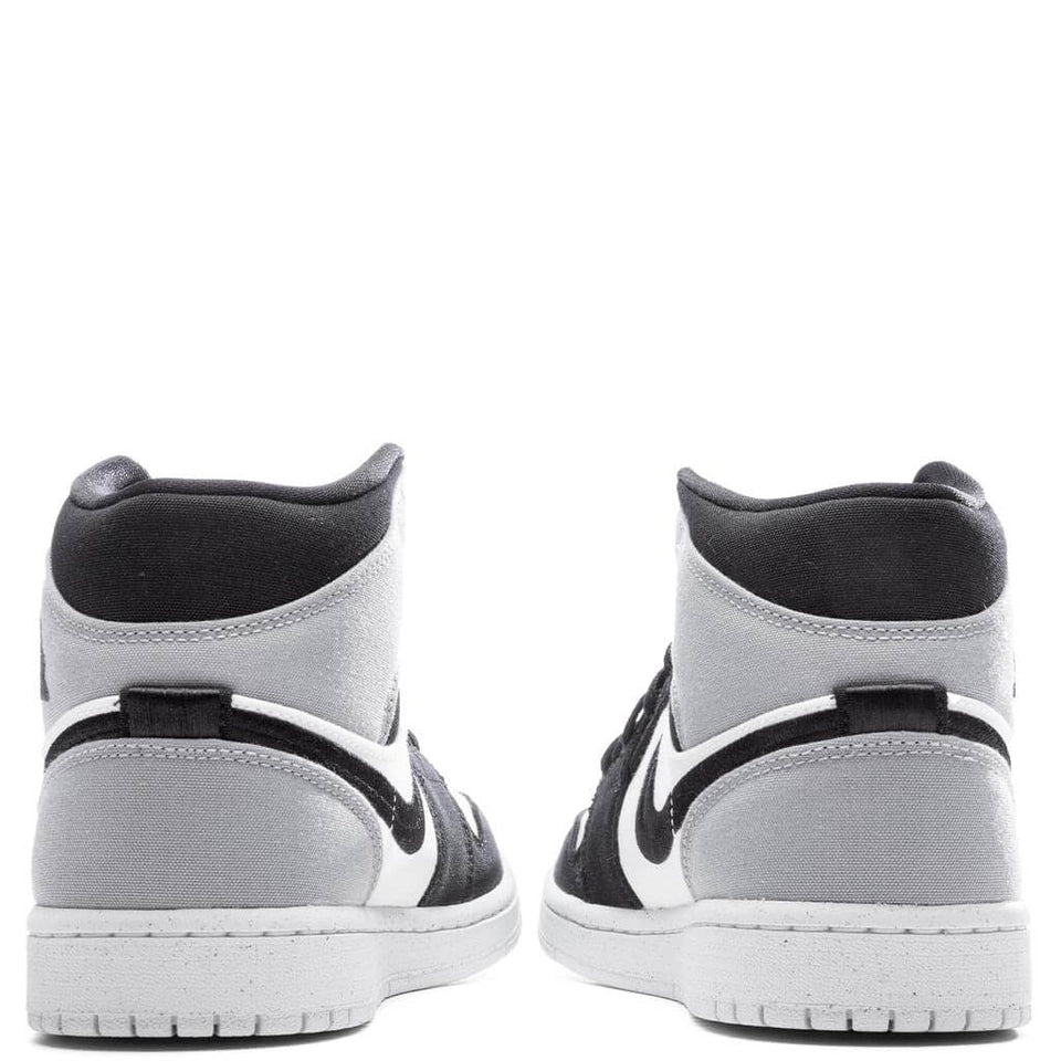 Women's Air Jordan 1 Mid SE - Sail/Black/Light Steel Grey