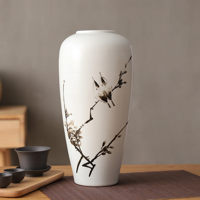 Japanese Wheel Ceramic Vase – Zen Modern Tabletop Decor