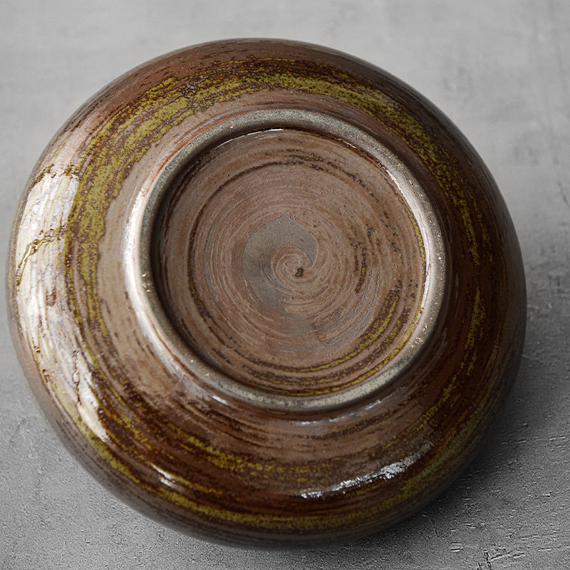 Japanese Black Glazed Ceramic Vase – Zen Antique Table Decor