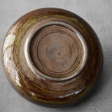Japanese Black Glazed Ceramic Vase – Zen Antique Table Decor