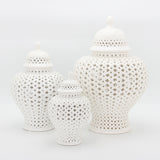 Modern Hollow Ceramic Vase – Electroplated Porcelain Decor