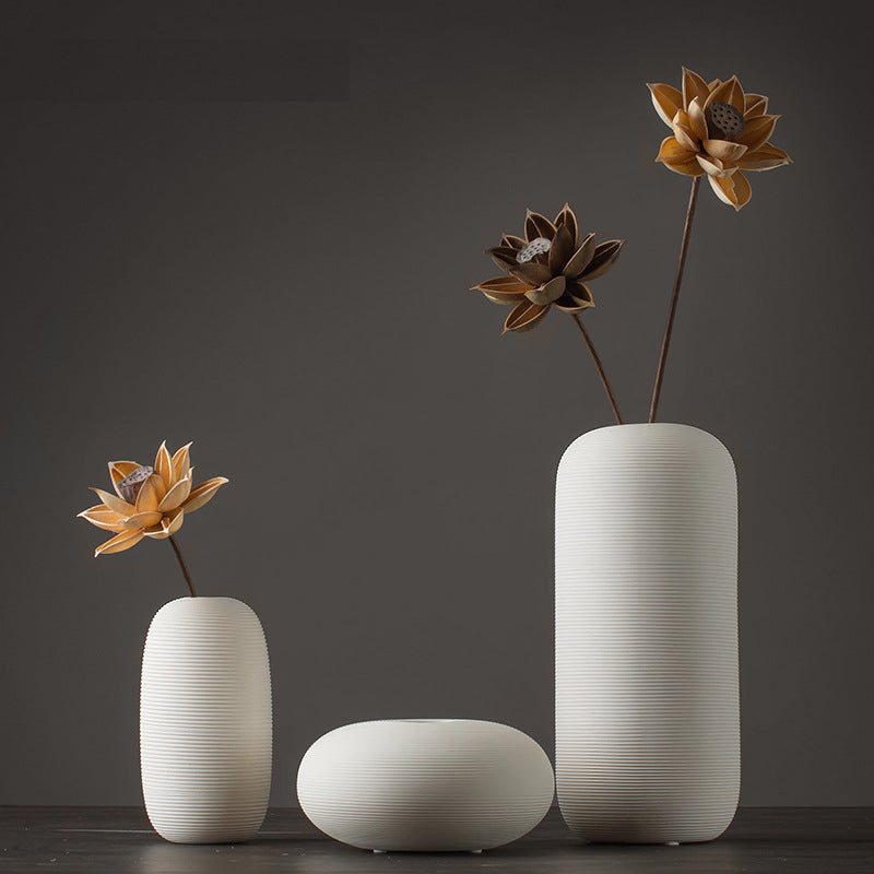 Modern Ceramic Vase Set – Minimalist Decorative Home Accent