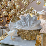 Modern Gold Ceramic Vase – Luxury Electroplated Home Decor Accent