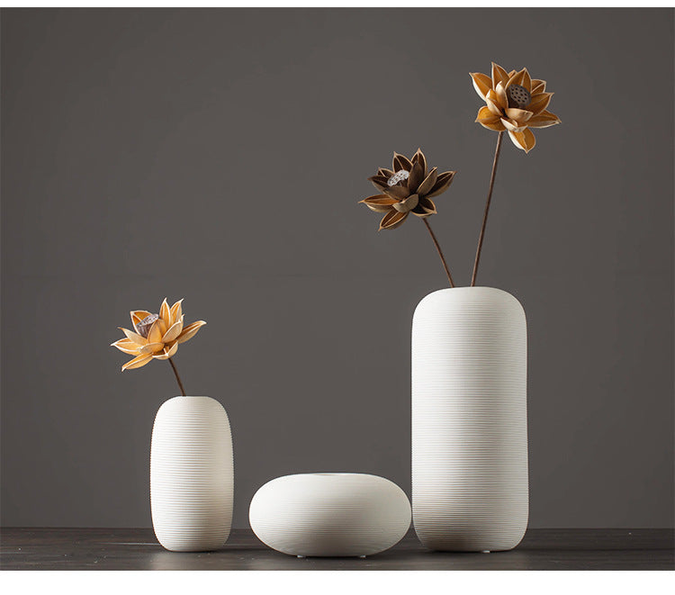 Modern Ceramic Vase Set – Minimalist Decorative Home Accent