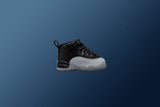 Air Jordan 12 Retro (TD) Barons - Black/Wolf Grey/White