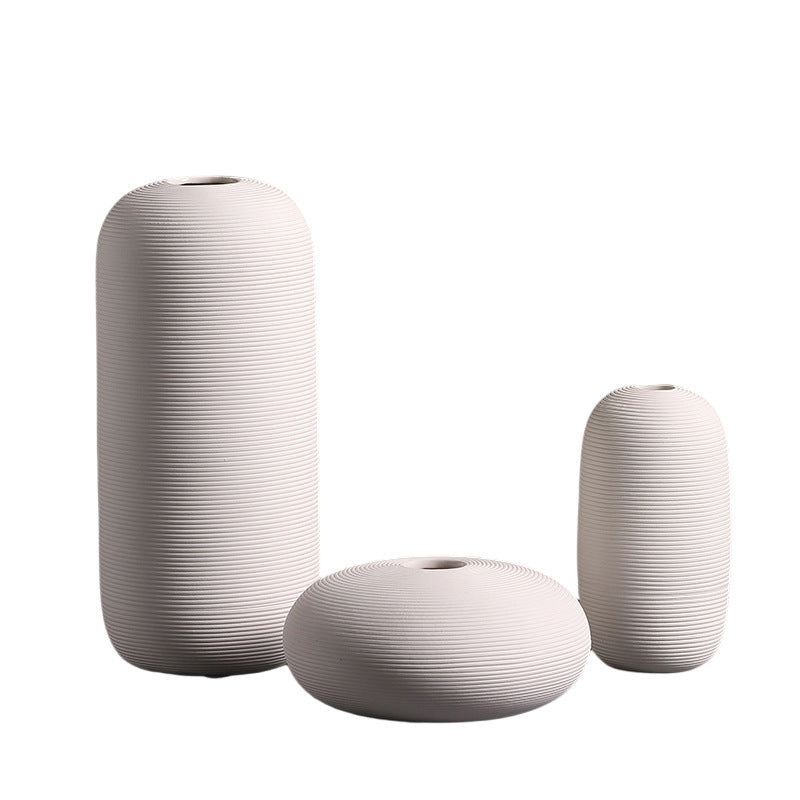 Modern Ceramic Vase Set – Minimalist Decorative Home Accent