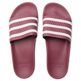 Adilette Slides - Quiet Crimson