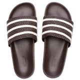 Adidas Originals x Wales Bonner Adilette - Dark Brown/Wonder White/Night Brown