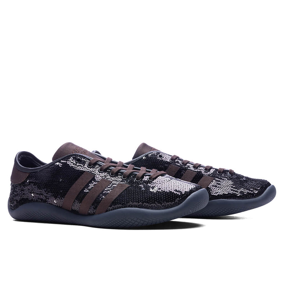Adidas Originals x Wales Bonner Karintha Sequin - Core Black/Silver Metallic/Dark Brown