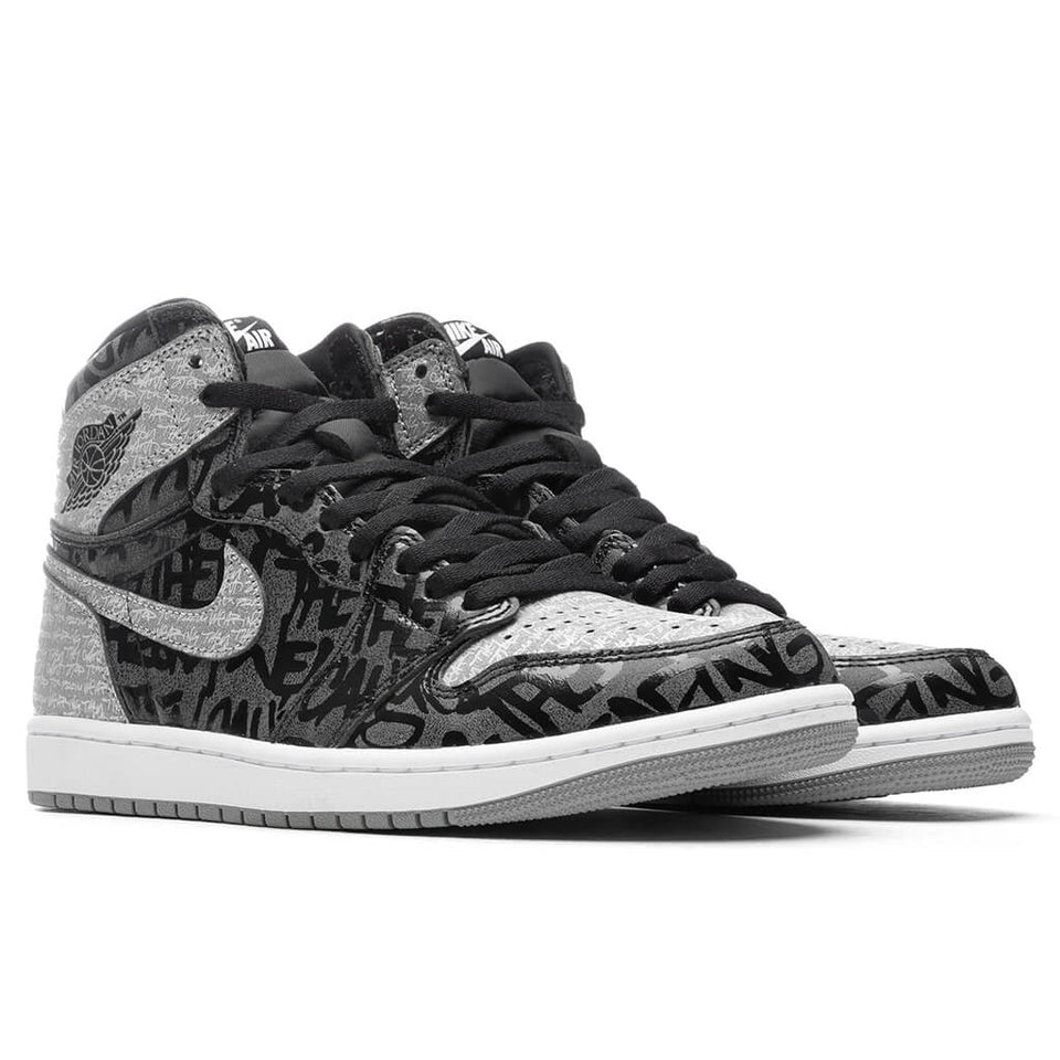 Air Jordan 1 Hi OG "Rebellionaire" - Black/White/Particle Grey