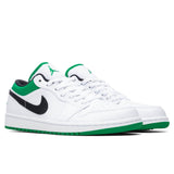 Air Jordan 1 Low - White/Stadium Green/Black