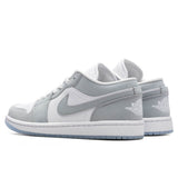 Women's Air Jordan 1 Low - White/Wolf Grey/Aluminum