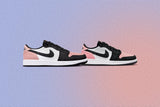 Air Jordan 1 Low OG (GS) - Black/Bleached Coral/White