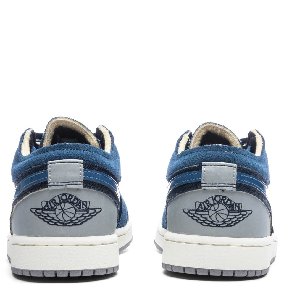Air Jordan 1 Low SE Craft - Obsidian/Ashen Slate/French Blue/Sail