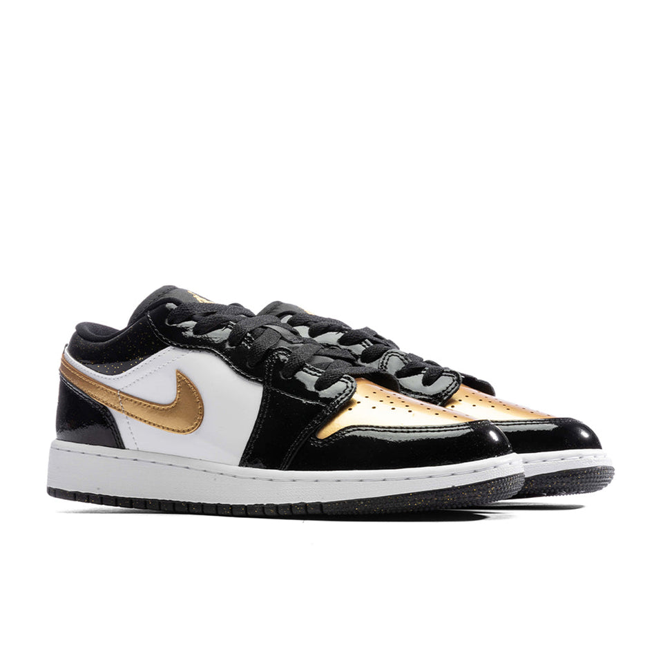 Air Jordan 1 Low SE (GS) - Black/Metallic Gold/White