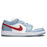 Women's Air Jordan 1 Low - Sail/Dune Red/Blue Grey/White