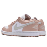 Women's Air Jordan 1 Low - White/Light Bone/Particle Beige