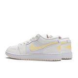 Air Jordan 1 Low (GS) - Sail/Lt Laser Orange/White/Laser Fuchsia