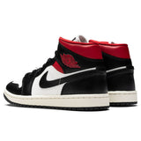 Women's Air Jordan 1 Mid - Black/Gym Red/Sail