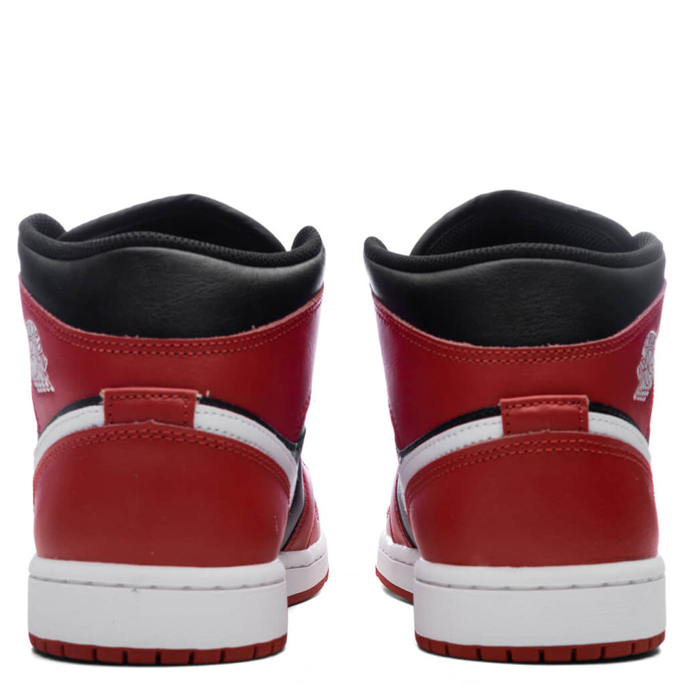 Air Jordan 1 Mid - Black/White/Gym Red