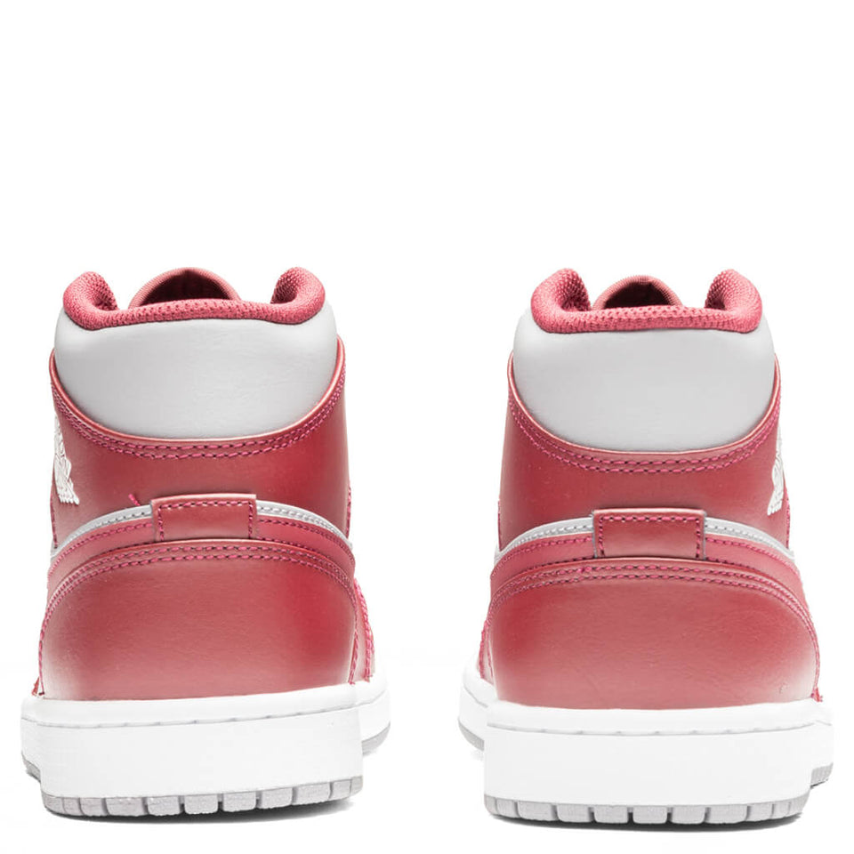 Air Jordan 1 Mid - Cherrywood Red/Cement Grey/White