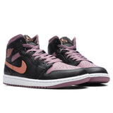 Air Jordan 1 Mid SE - Black/Sky J Orange/White