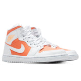 Women's Air Jordan 1 Mid SE - Bright Citrus/White