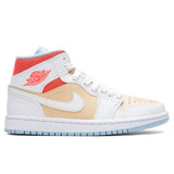 Women's Air Jordan 1 Mid SE - Sesame/White