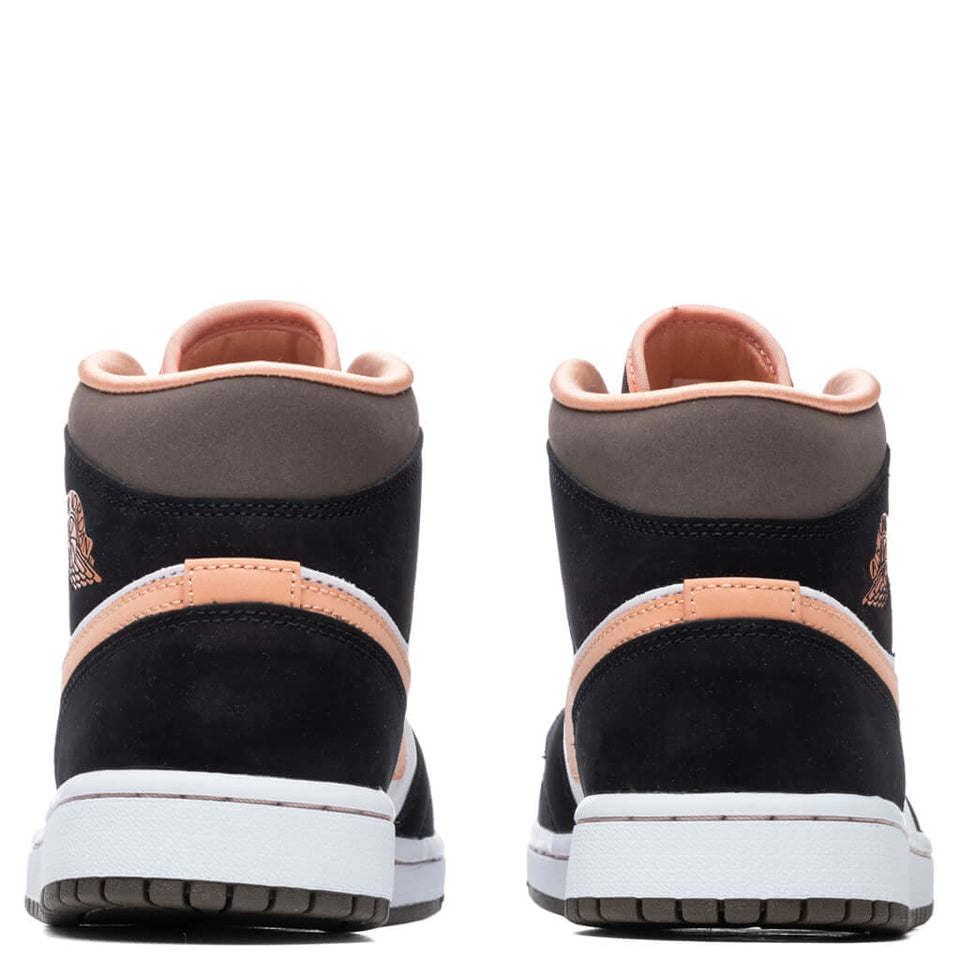 Women's Air Jordan 1 Mid SE - White/Apricot Agate