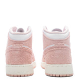Air Jordan 1 Mid SE (GS) - White/Legend Pink/Sail