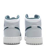 Air Jordan 1 Mid SE (GS) - White/Oxidized Green/Sail/Neutral Grey