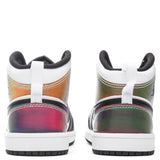 Air Jordan 1 Mid SE (PS) - White/Black