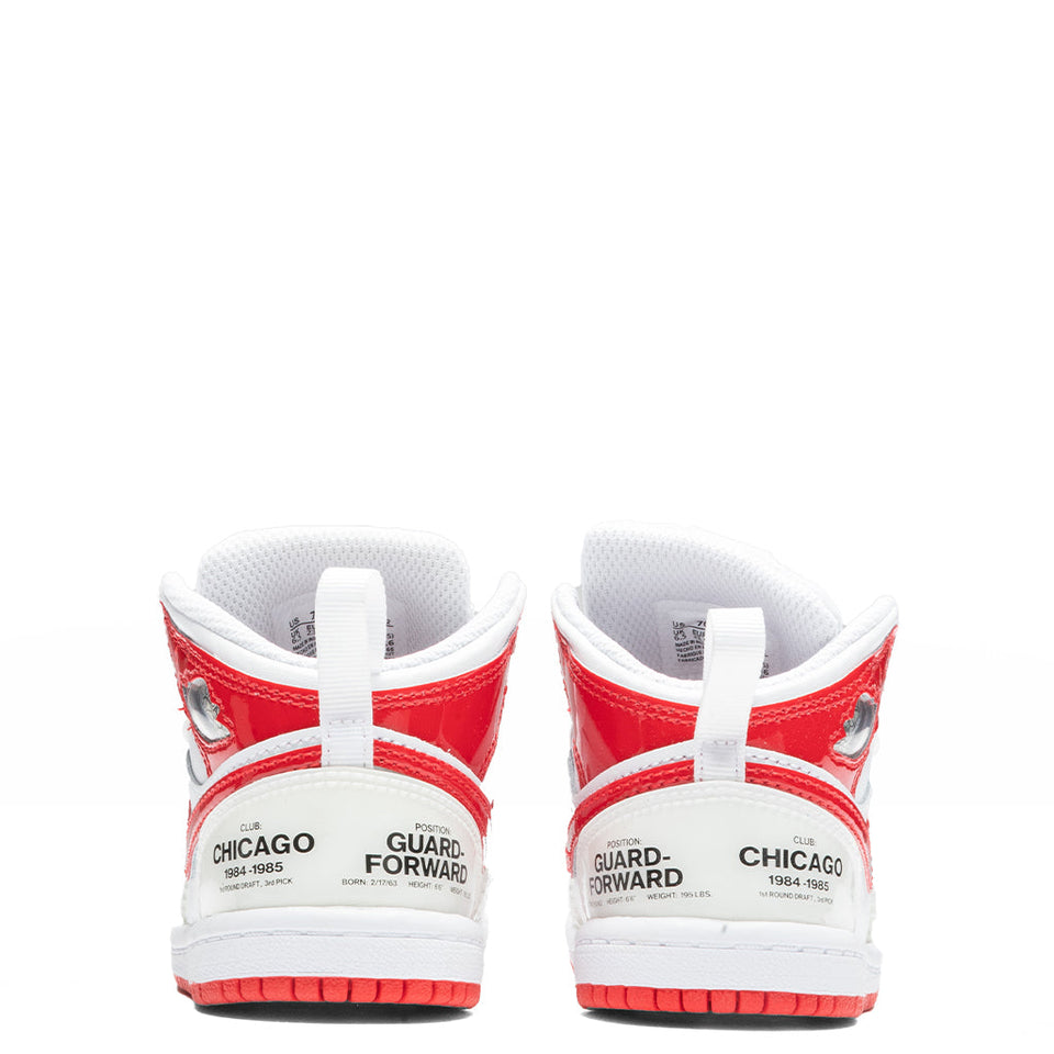 Air Jordan 1 Mid SS (TD) - White/University Red
