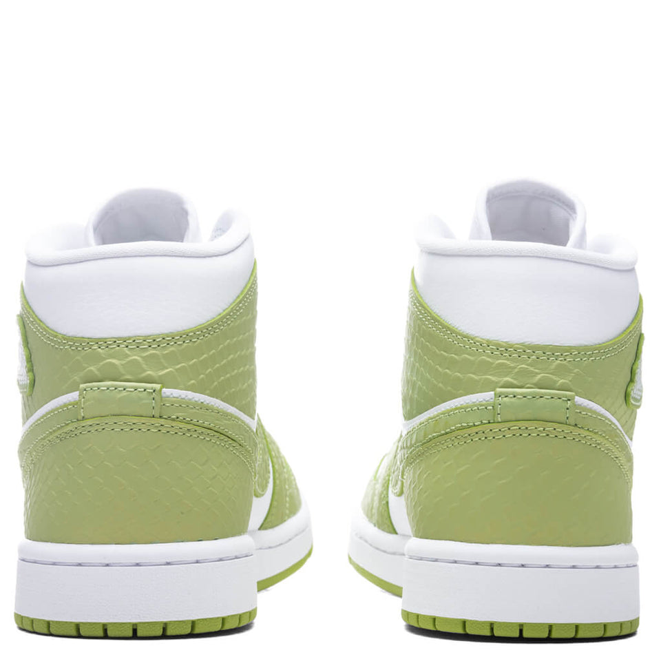 Women's Air Jordan 1 Mid SE - White/Vivid Green/White