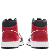 Women's Air Jordan 1 Mid - Sail/Gym Red/Off Noir