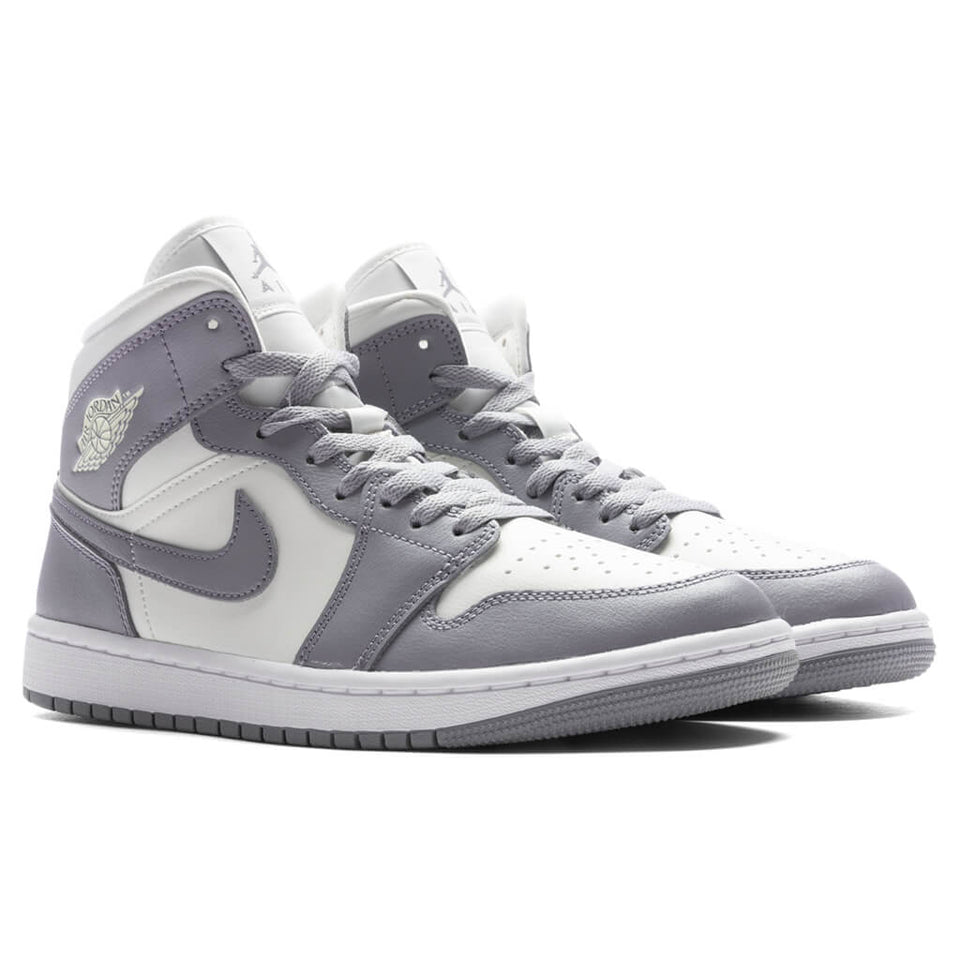 Women's Air Jordan 1 Mid - Sail/Stealth/White