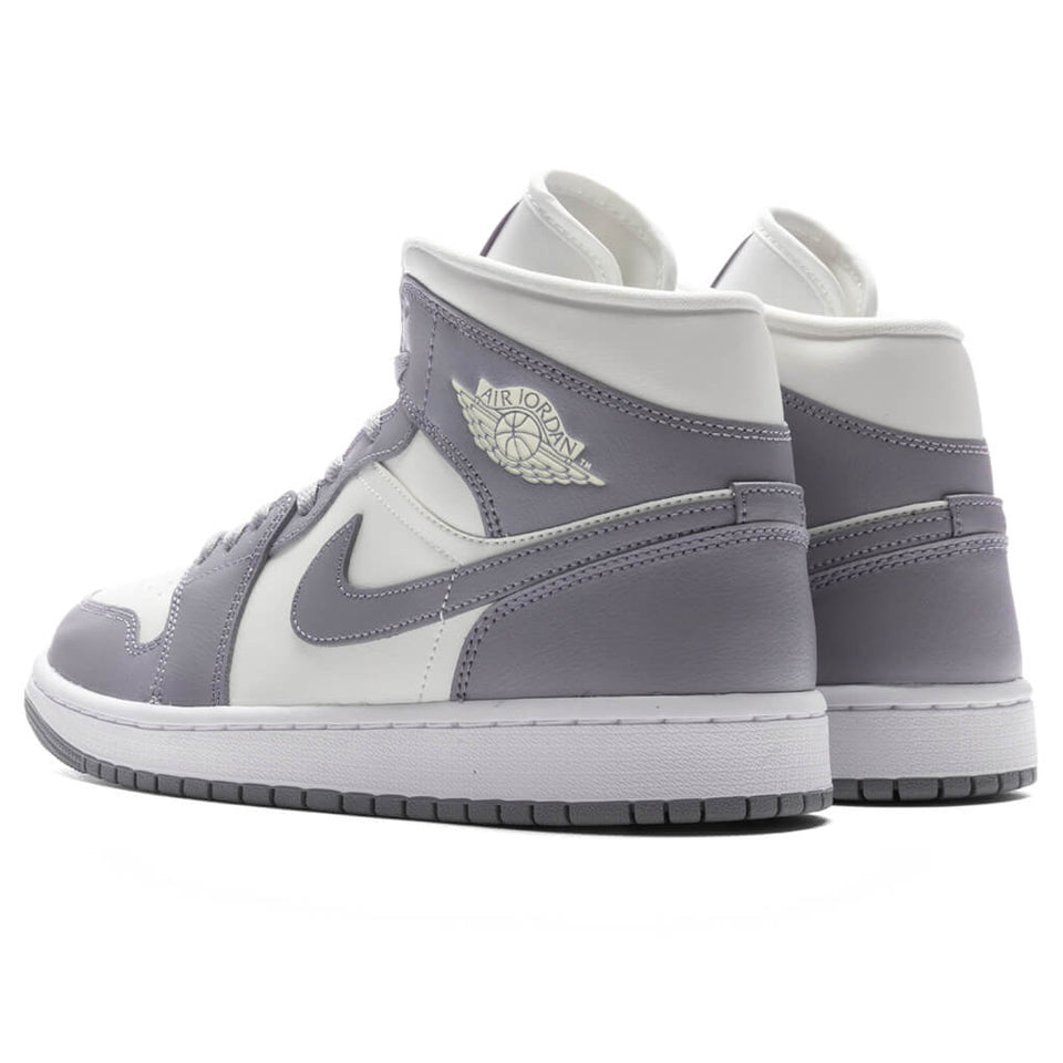 Women's Air Jordan 1 Mid - Sail/Stealth/White