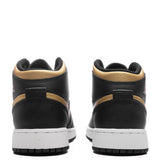 Air Jordan 1 Mid (GS) - Black/Metallic Gold/White