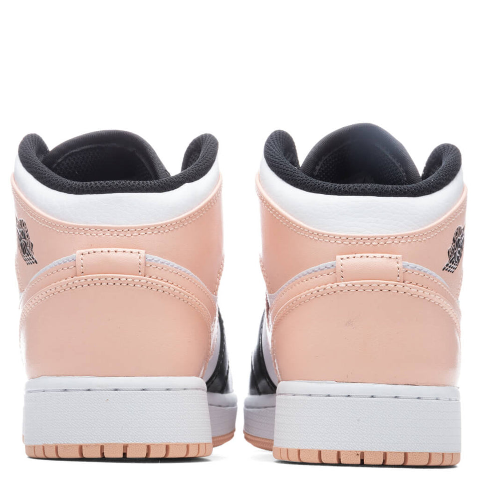 Air Jordan 1 Mid (GS) - White/Arctic Orange