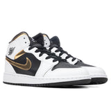 Air Jordan 1 Mid (GS) - White/Multi