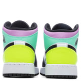 Air Jordan 1 Mid (GS) - White/Volt