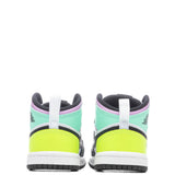Air Jordan 1 Mid (TD) - White/Volt