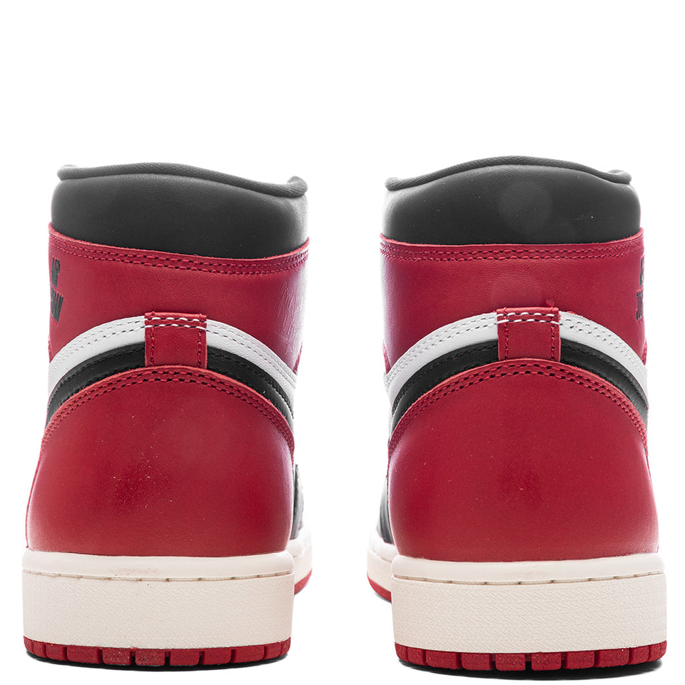 Air Jordan 1 Retro High OG 'Black Toe Reimagined' - White/Black/Varsity Red/Sail