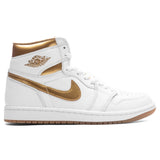 Women's Air Jordan 1 Retro High OG - White/Metallic Gold/Gum Light Brown
