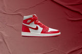 Women's Air Jordan 1 Retro High OG 'Varsity Red' - Light Iron Ore/Varsity Red/Sail