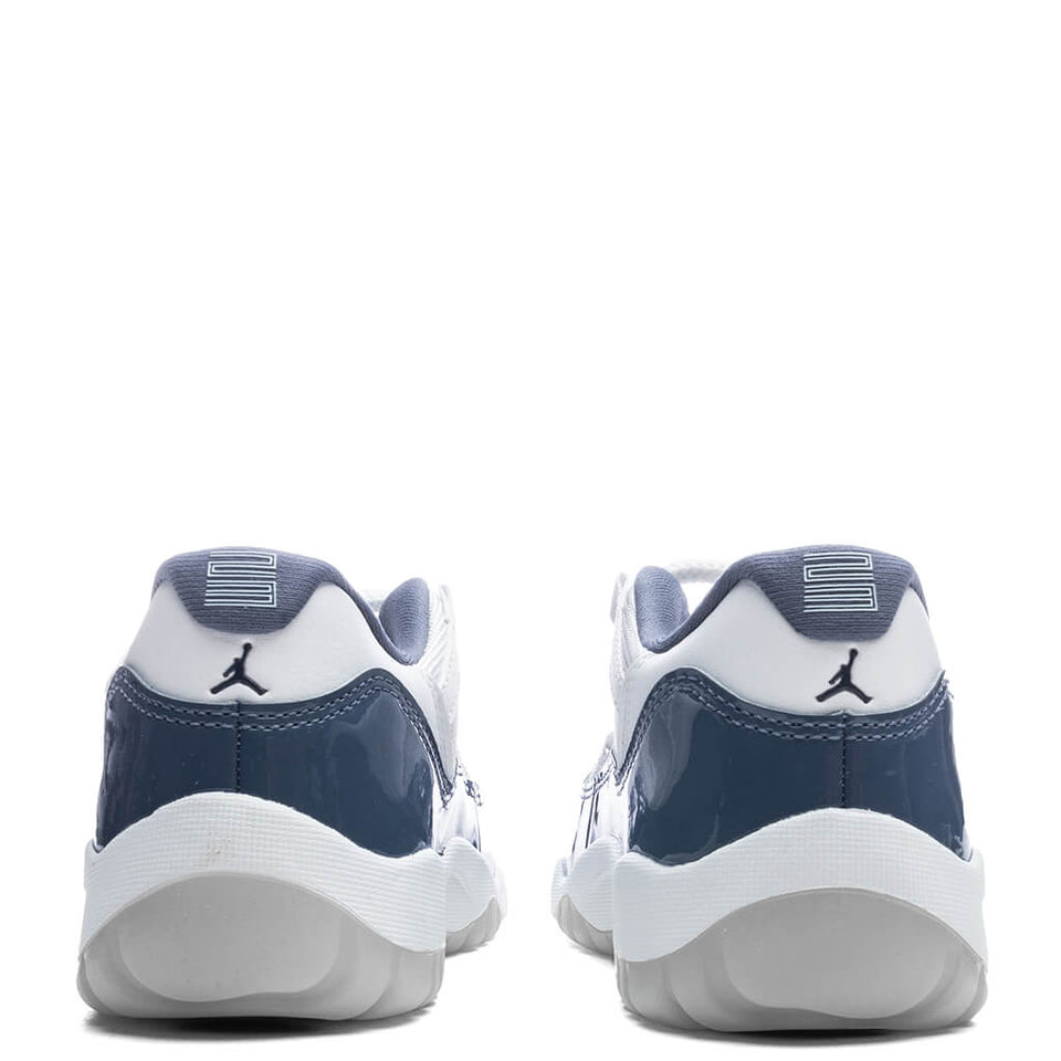 Air Jordan 11 Retro Low (GS) - White/Midnight Navy/Diffused Blue