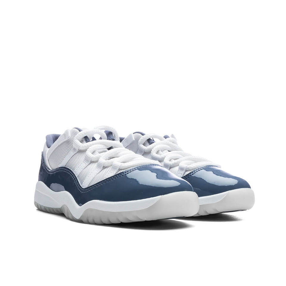 Air Jordan 11 Retro Low (PS) - White/Midnight Navy/Diffused Blue