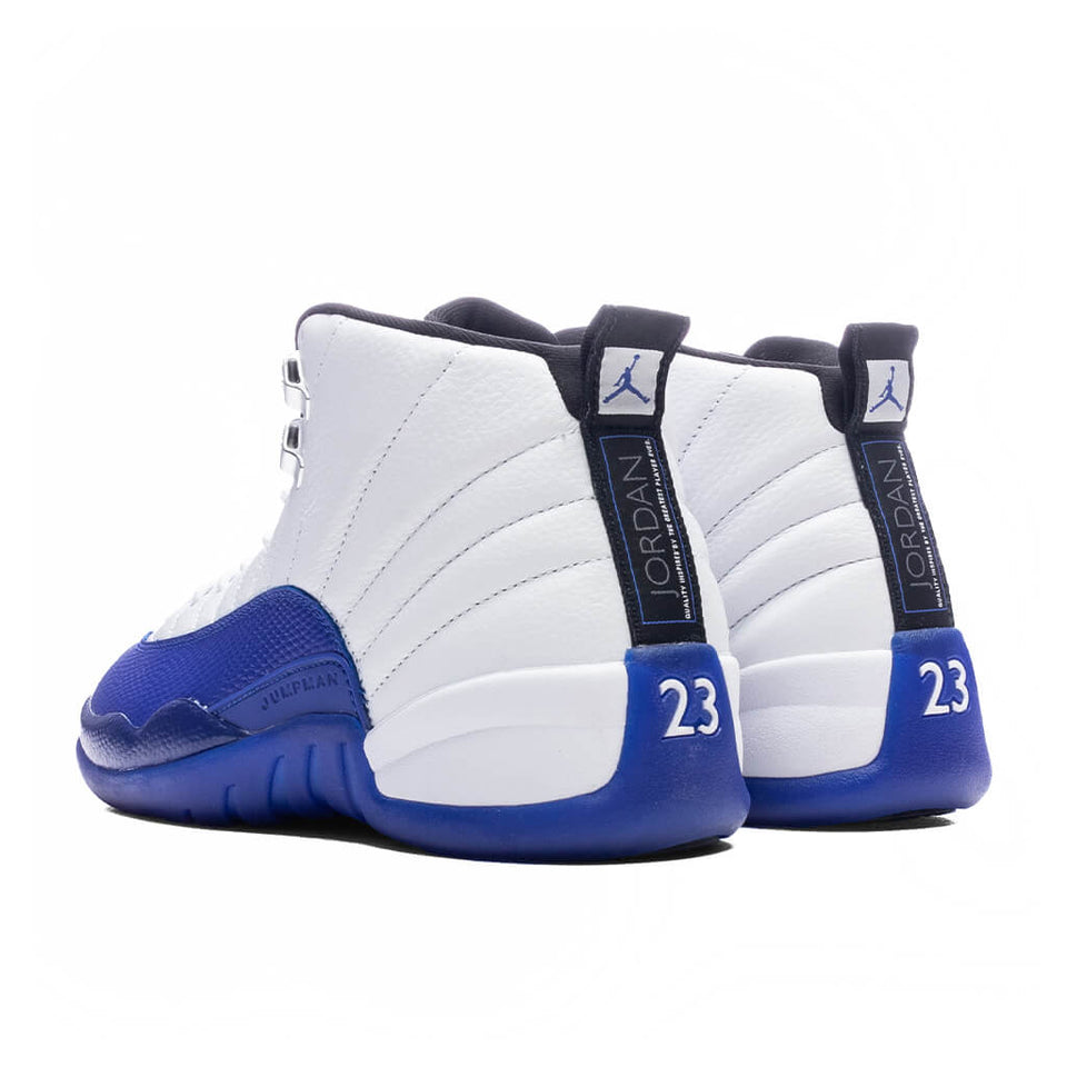 Air Jordan 12 Retro (GS) 'Blueberry' - White/Black/Game Royal